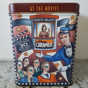 Collectable vintage tin of Cadbury Caramilk. Bundle with another tin.